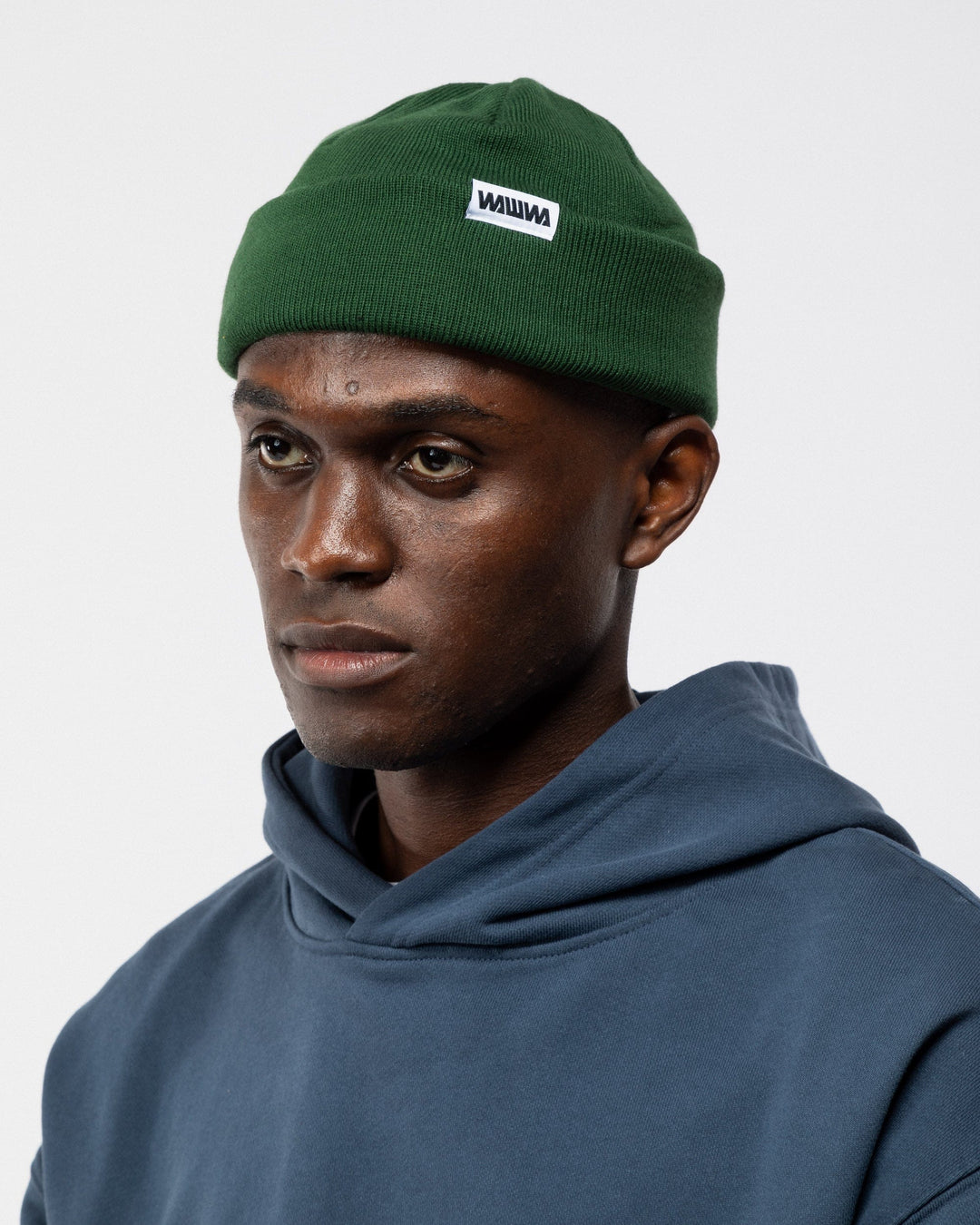 Mill Cotton Beanie - Bottle Green