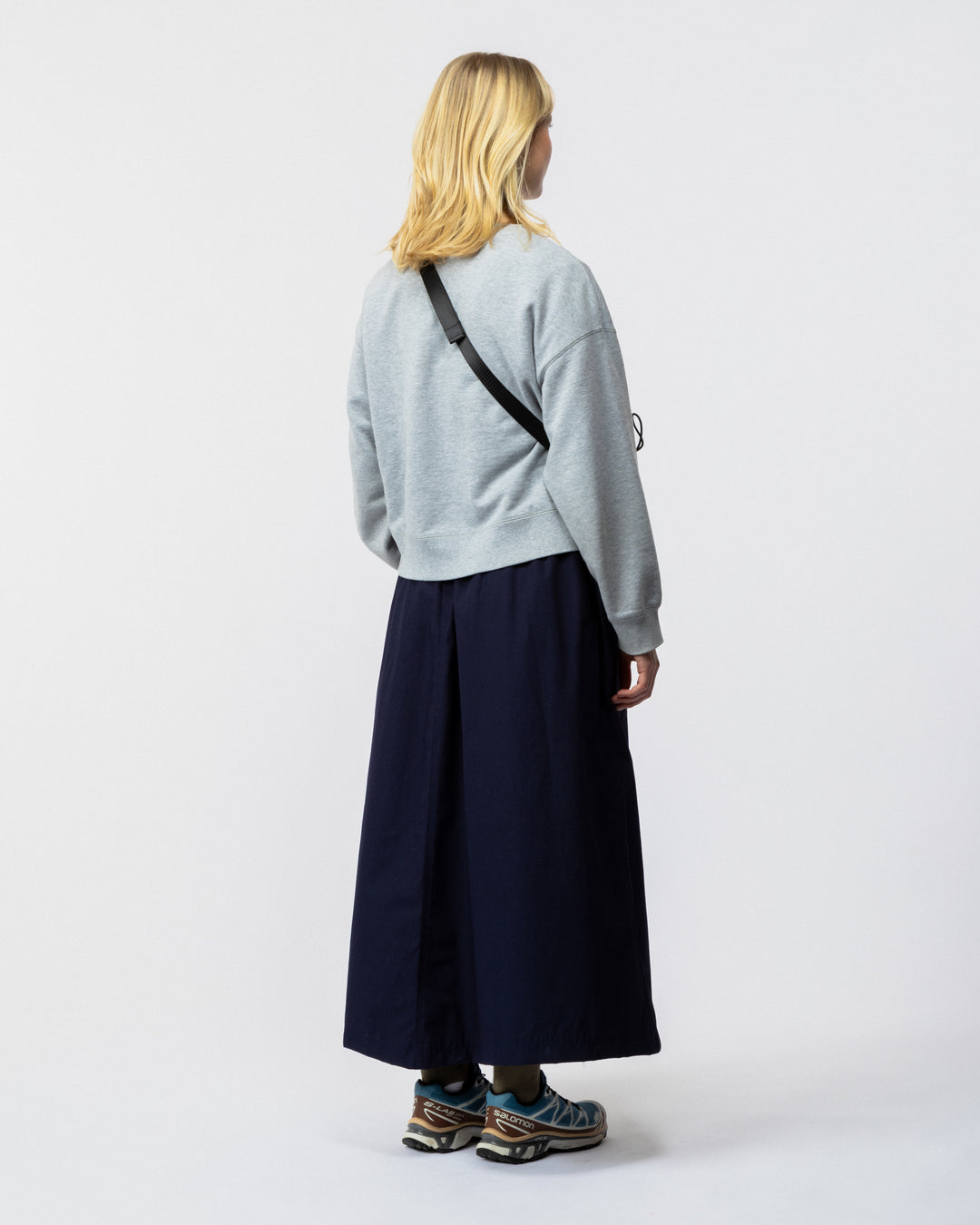 Ayla Poplin Skirt - Indigo Blue