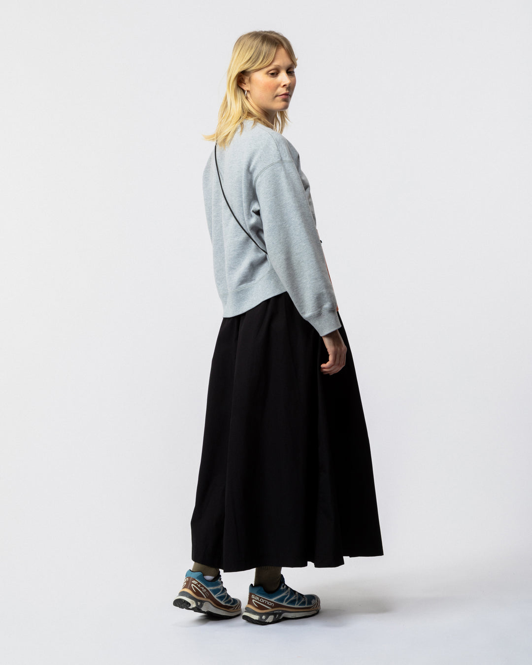 Ayla Poplin Skirt - Black