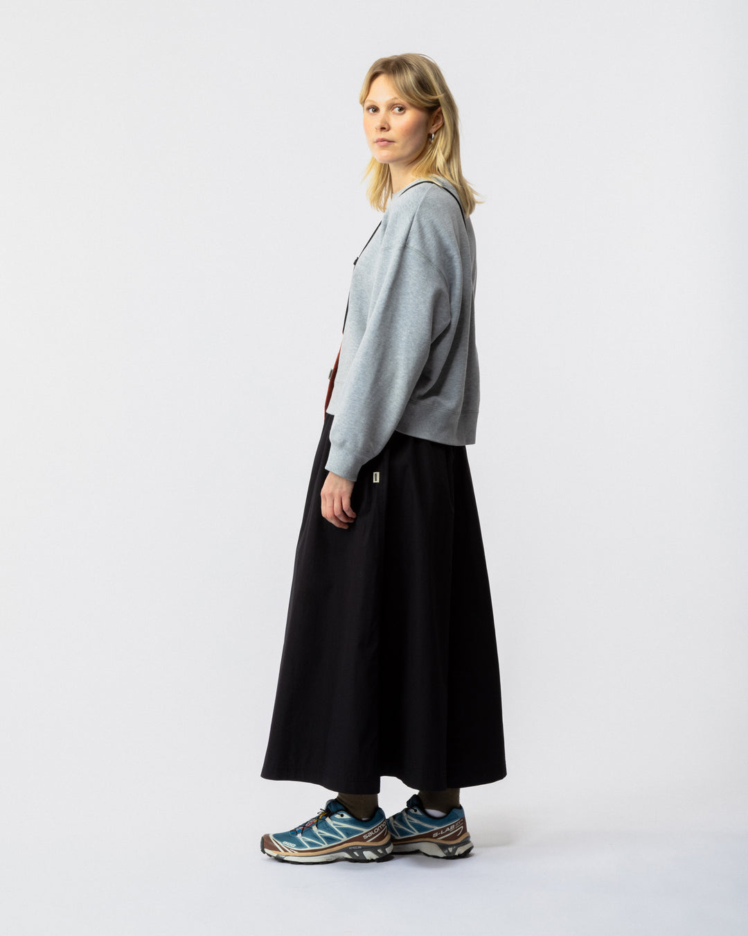 Ayla Poplin Skirt - Black