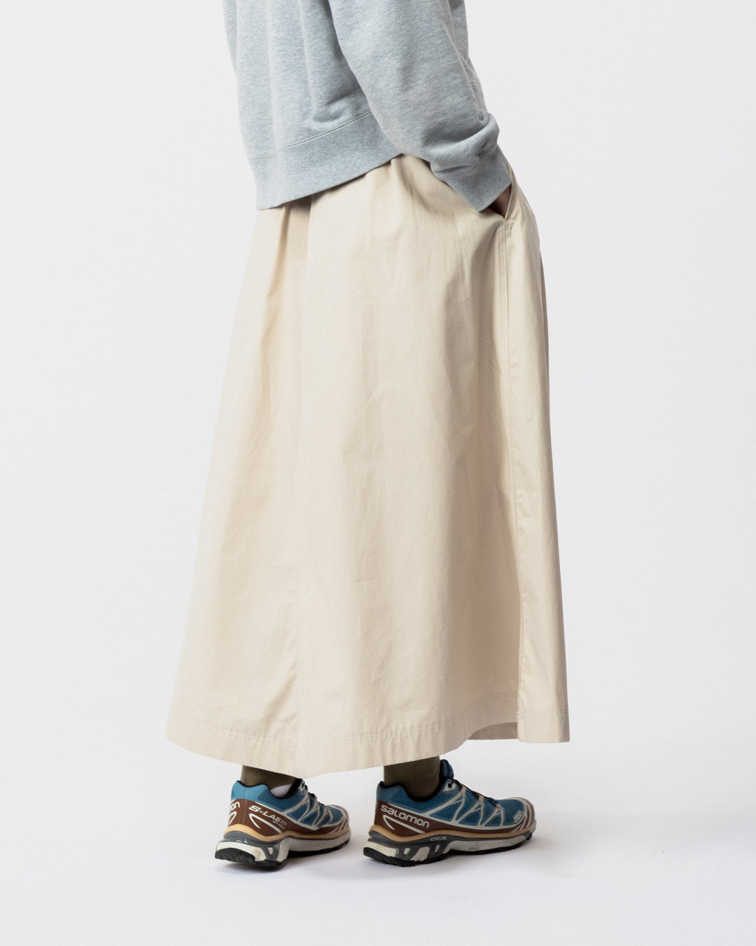 Ayla Poplin Skirt - Stone