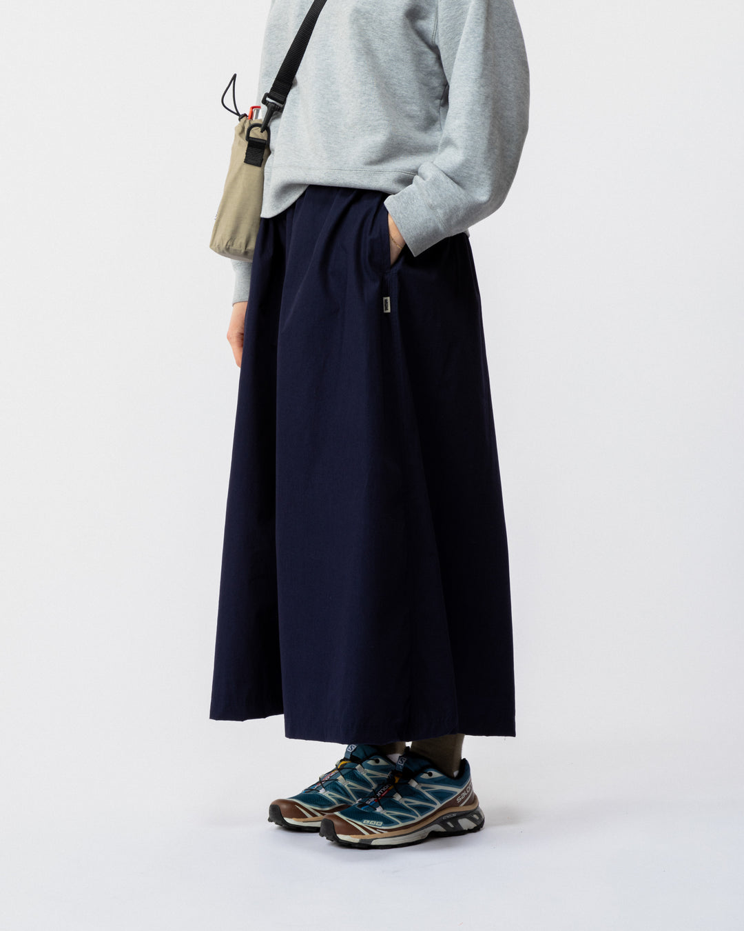 Ayla Poplin Skirt - Indigo Blue