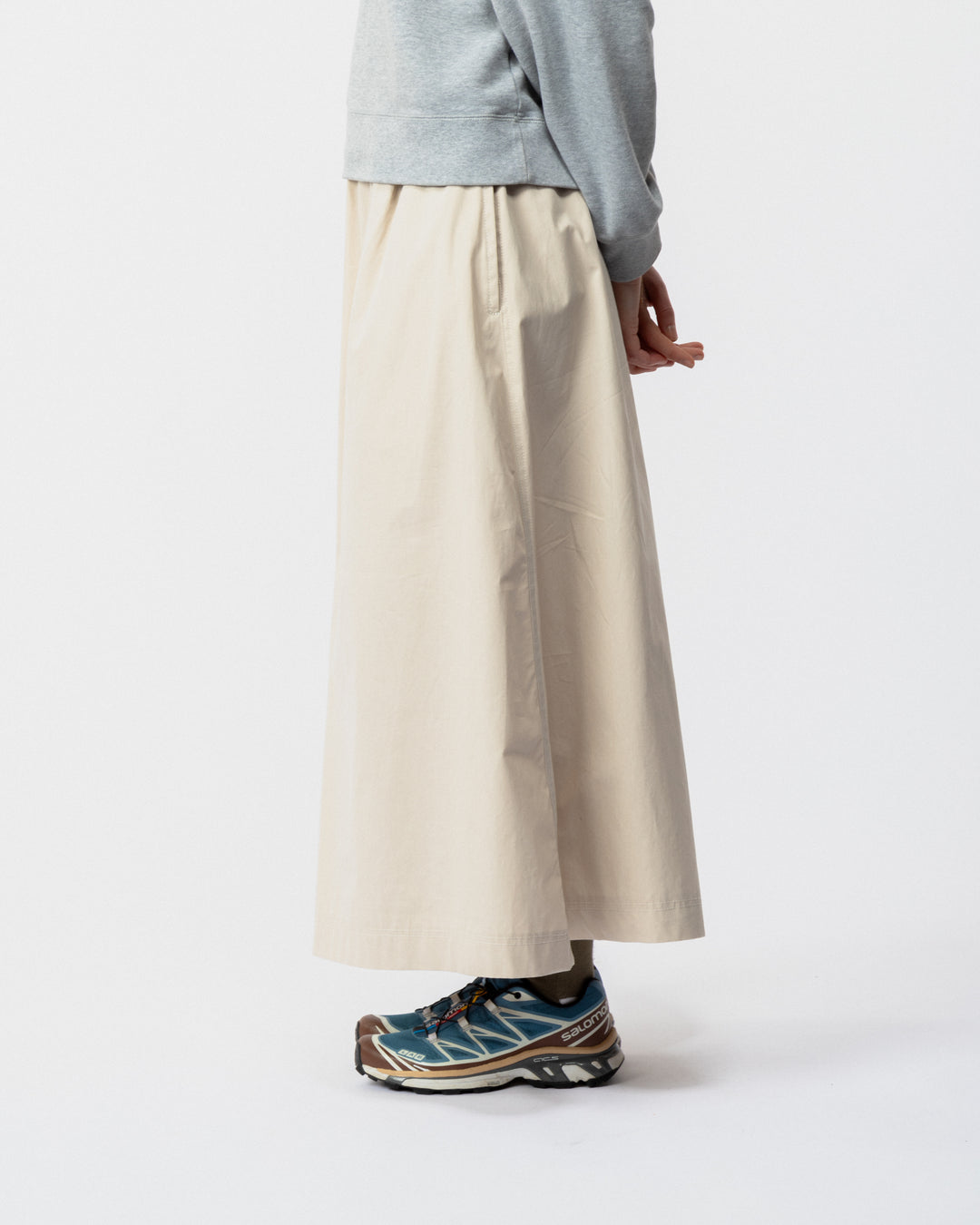 Ayla Poplin Skirt - Stone