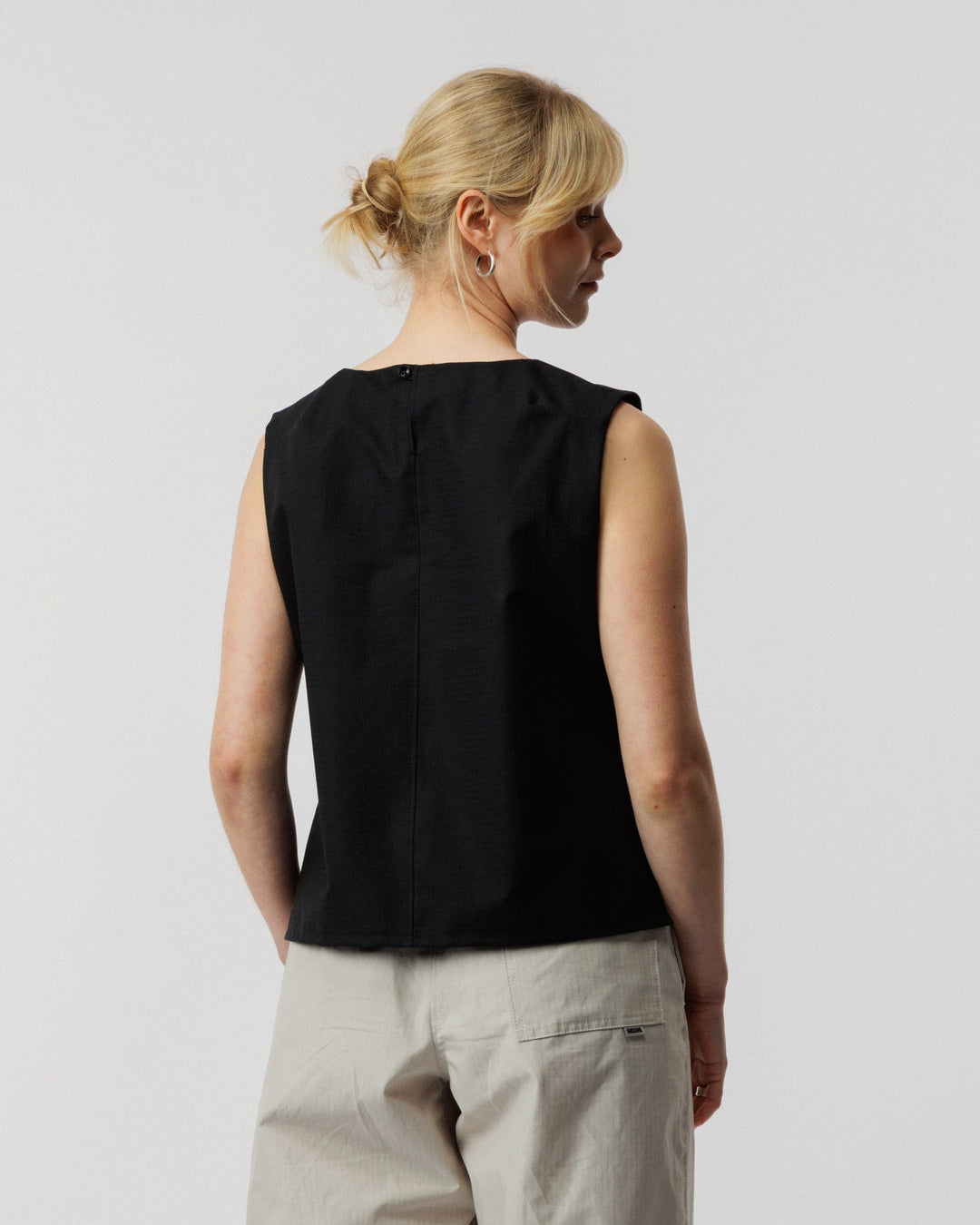 Aimee Tie Top - Black