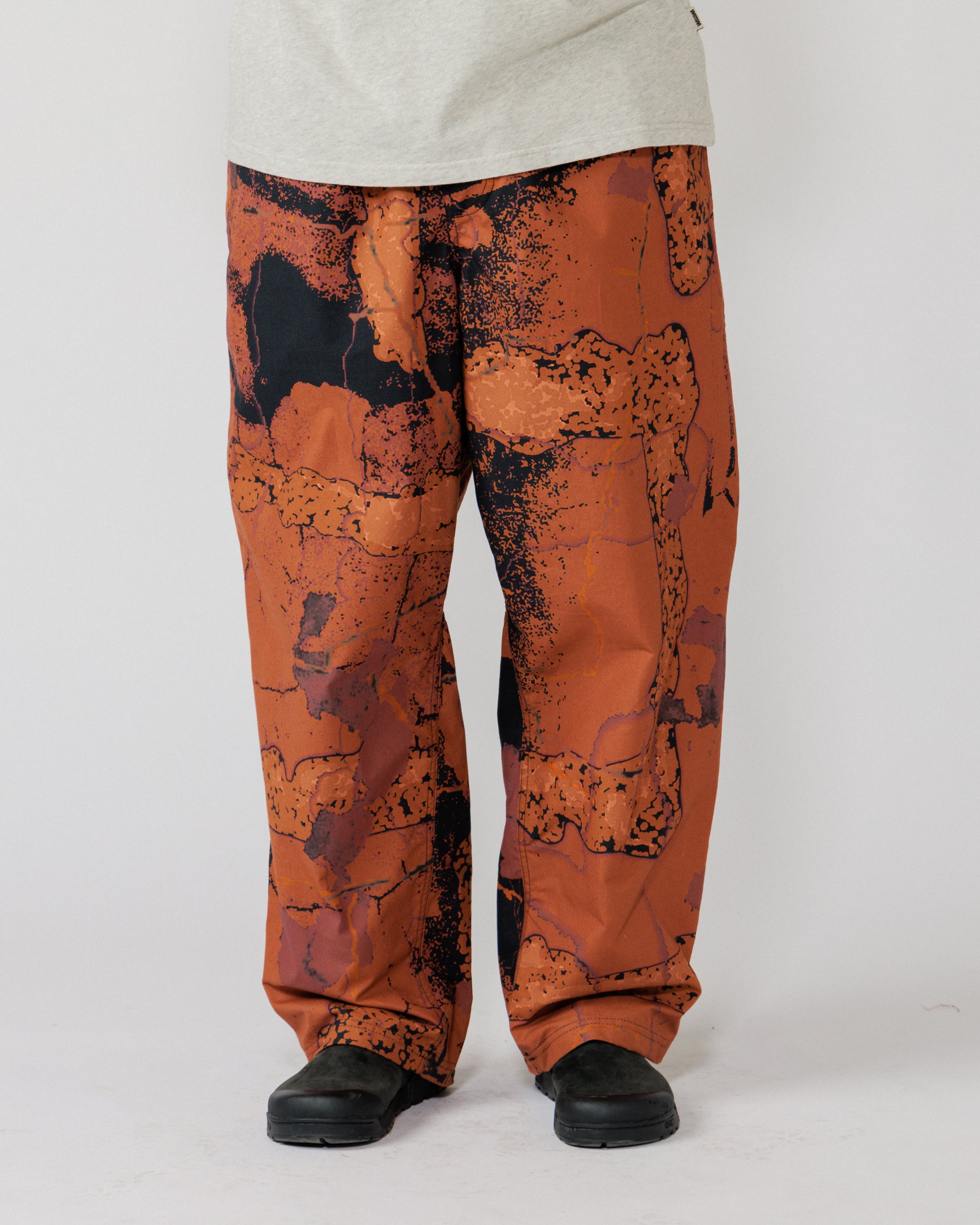Water Resistant Zama Pants - Abstract Brick Camo — print and fit close on body