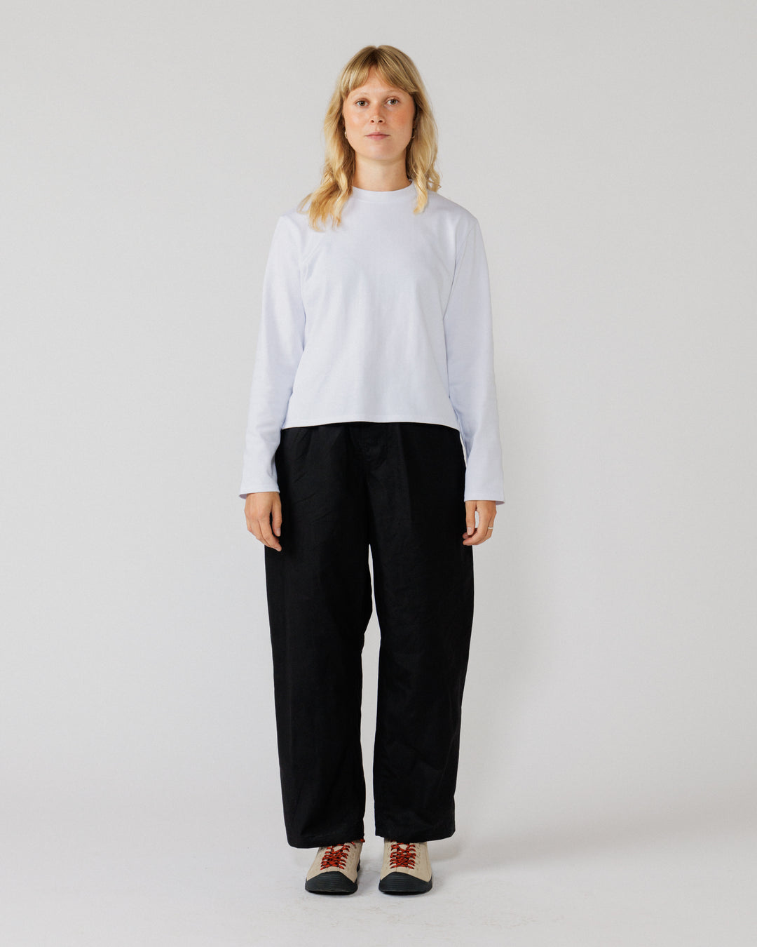 Water Resistant Zama Pants - Black — clean front full-body hero