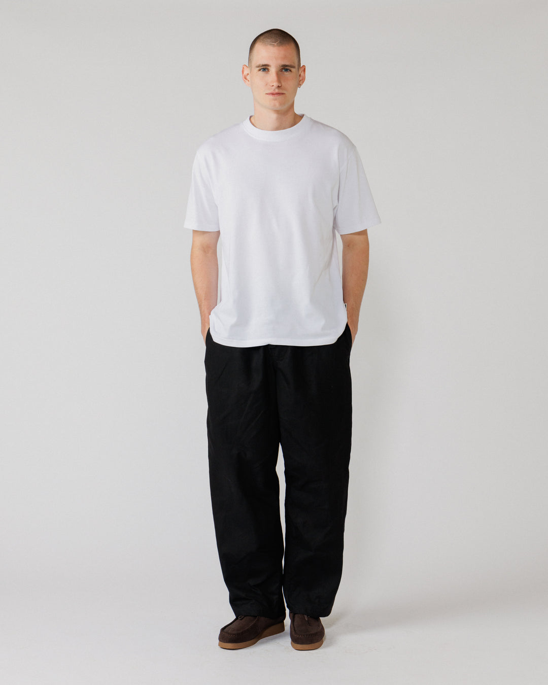 Water Resistant Zama Pants - Black — men's fit front full-body