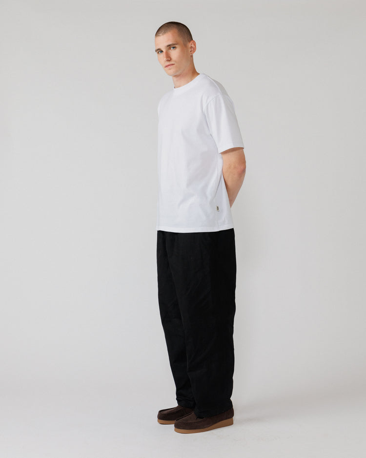 Water Resistant Zama Pants - Black — men's 3/4 baggy silhouette