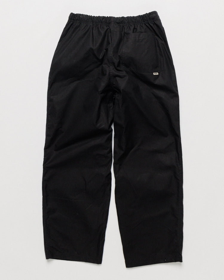 Water Resistant Zama Pants - Black — back flat shows pocket