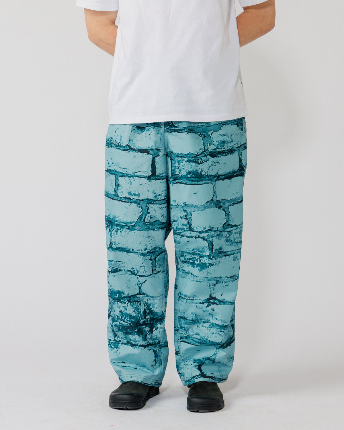 Water Resistant Zama Pants - Blue Brick Camo — print and fit close on body