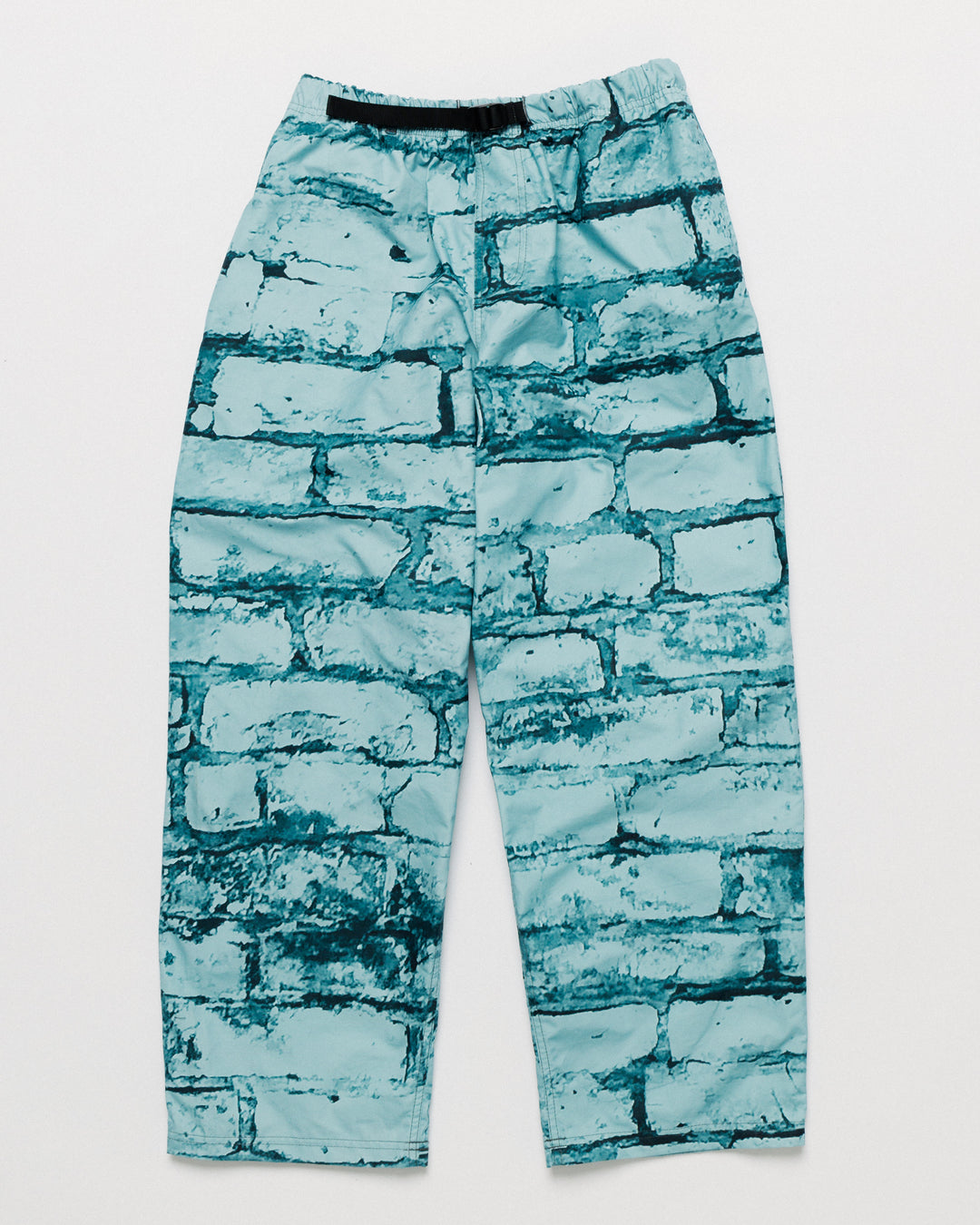 Water Resistant Zama Pants - Blue Brick Camo — front flat, full garment