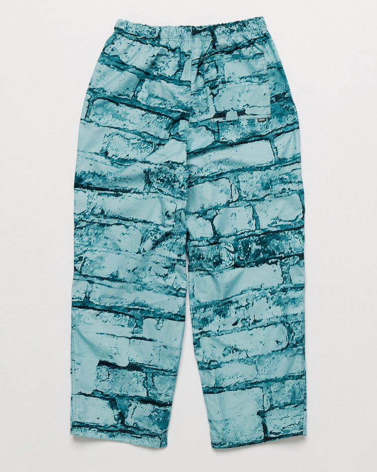 Water Resistant Zama Pants - Blue Brick Camo — back flat, pocket visible