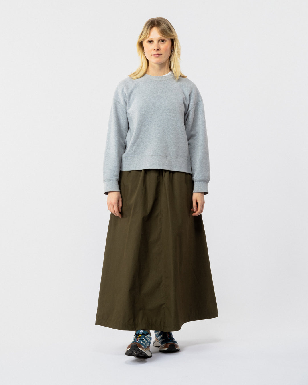 Ayla Poplin Skirt - Khaki